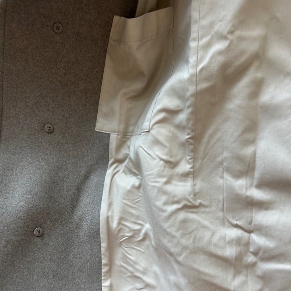 NWT Uniqlo U Lemaire Women's Tailored Coat FW22 Beige Wool Blend S Oversized - Picture 9 of 14